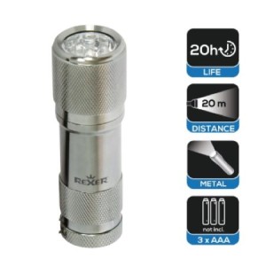 REXER RX6011 - Aluminium 5 led torch Flashlights - Indicator light Onetrade